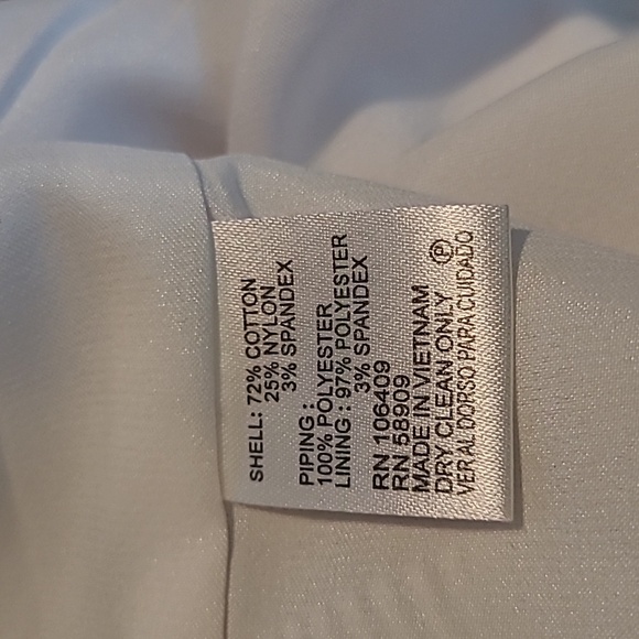 Alex Marie Navy Blue White Striped Sleeveless Cotton Blend Dress Sz 10 Nautical - Picture 10 of 13